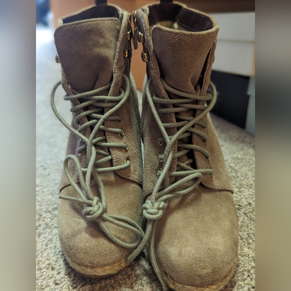 Michael Kors Women's Suede Wedge Ankle Boots